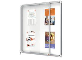 Binnenvitrine Nobo Premium Plus 12xA4 schuifdeur magnetisch