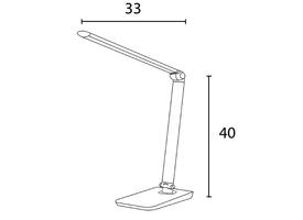 Bureaulamp Unilux Twistled led zwart