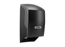 Toiletpapierdispenser Katrin systeemrol duo zwart 77519