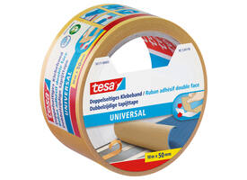 Tapijttape tesa® universal 10mx50mm dubbelzijdig wit