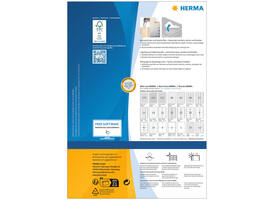 Etiket HERMA 10301 63.5x38.1mm verwijderbaar wit 2100 stuks