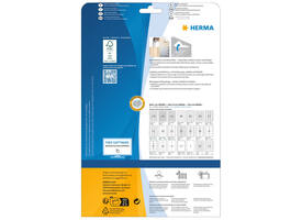 Etiket HERMA 10000 17.8x10mm verwijderbaar wit 6750 stuks