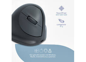 Muis R-Go Ergonomisch HE Basic Wireless Rechts M