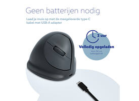 Muis R-Go Ergonomisch HE Basic Wireless Rechts M