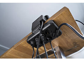 Stekkerdoos Brennenstuhl bureau Estilo 10vdig incl 1 USB C, 1 USB A, 2m zi/zw