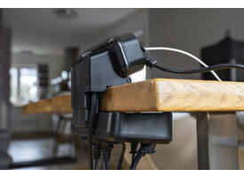 Stekkerdoos Brennenstuhl bureau Estilo 10vdig incl 1 USB C, 1 USB A, 2m zi/zw
