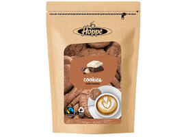 Koekjes Hoppe Cookies fairtrade double chocolate circa 125stuks