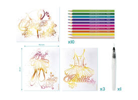 Hobbyset Maped Creativ Aqua'Art ballet 14-delig assorti