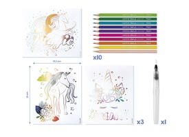 Hobbyset Maped Creativ Aqua'Art eenhoorn 14-delig assorti
