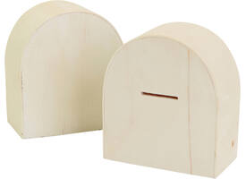 Spaarpot Creativ Company hout 10cm x 9cm