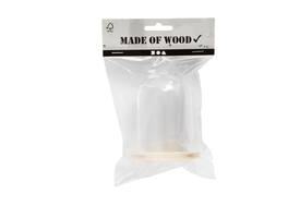 Stolp Creativ Company met houten voet 9.5cm x 6cm