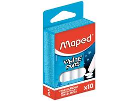 Schoolbordkrijt Maped White'Peps set á 10 stuks wit