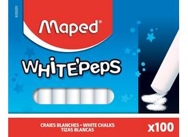 Schoolbordkrijt Maped White'Peps doos á 100 stuks wit