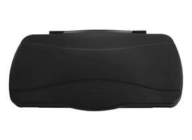 Deksel Rubbermaid Slim Jim Vented gesloten met scharniersysteem zwart
