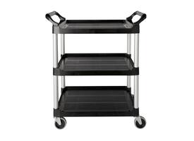 Serveerwagen Rubbermaid met 10cm zwenkwielen zwart
