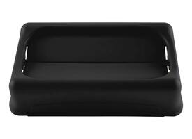 Deksel Rubbermaid Slim Jim Vented gesloten met swingsysteem zwart
