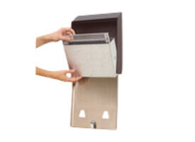 Asbak Rubbermaid Smokers' Station muurbevestiging zwart