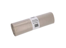 Afvalzak Cleaninq 65/25x140cm LDPE recycled T70 240L transparant rol à 10 stuks