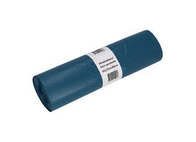 Afvalzak Cleaninq 65/25x140cm LDPE recycled T70 240L blauw rol à 10 stuks