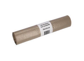 Afvalzak Cleaninq 70x110cm LDPE recycled T50 120L transparant