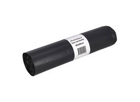Afvalzak Cleaninq 60x90cm LDPE recycled T50 70L grijs rol à 25 stuks