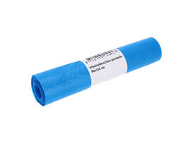 Afvalzak Cleaninq 90x110cm HDPE T25 160L blauw rol à 20 stuks