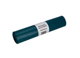 Afvalzak Cleaninq 70x110cm LDPE recycled T70 120L blauw rol à 20 stuks