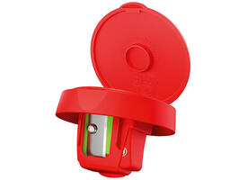 Puntenslijper STABILO 4849 woody 3 in 1 rood