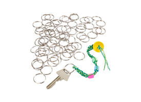Sleutelring Creativ Company zilverkleurig 25mm 100 stuks