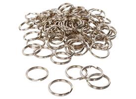 Sleutelring Creativ Company zilverkleurig 25mm 100 stuks