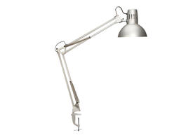 Bureaulamp MAUL Study tafelklem excl.LED lamp E27 zilver