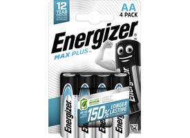 Batterij Energizer Max Plus 4x AA alkaline