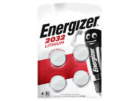Batterij Energizer knoopcel 4x CR2032 lithium