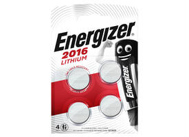 Batterij Energizer knoopcel 4x CR2016 lithium