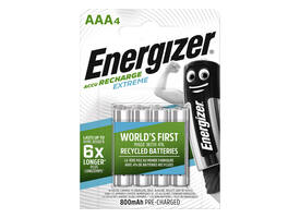 Batterij oplaadbaar Energizer 4x AAA 800mAh