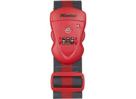 Kofferriem Master Lock TSA Rood/Zwart