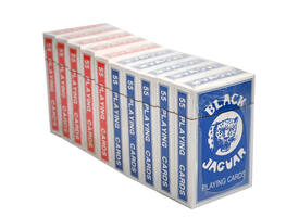 Speelkaarten rood en blauw seal à 10 pakjes