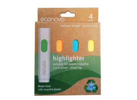 Markeerstift Econovo assorti blister à 4 stuks