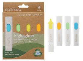 Markeerstift Econovo assorti blister à 4 stuks