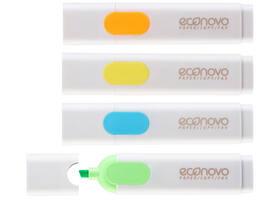 Markeerstift Econovo assorti blister à 4 stuks