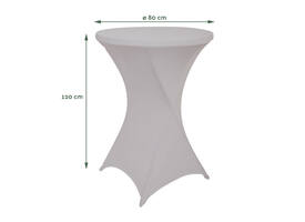 Tafelrok BRASQ voor statafel 80cm grijs