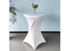 Tafelrok BRASQ voor statafel 80cm wit