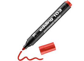 Viltstift edding 103 rond medium rood