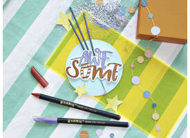 Fineliner edding 1200 fijn glitter assorti set à 5 stuks