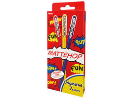 Gelschrijver Pentel K110 Mattehop  Fun Original M ass blister à 7st