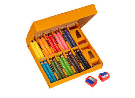 Kleurpotloden Bickids Multi Surface + 2 puntenslijpers ass 10kl 40st