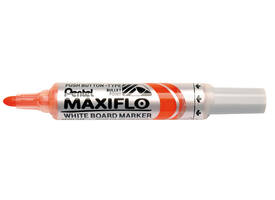 Whiteboardmarker Pentel MWL5M Maxiflo rond 3mm oranje