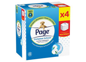 Vochtig toiletpapier Page Compleet Schoon 4 pakken à 38 vel