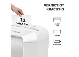 Papiervernietiger Fellowes Powershred LX70 snippers 4x40mm wit
