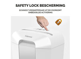 Papiervernietiger Fellowes Powershred LX70 snippers 4x40mm wit